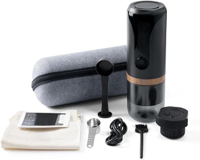 Travel Coffee Maker Portable - Single Serve for On-the-Go Espresso Compatible with Nespresso Capsules &amp Ground Coffee Machine Single Cup Coffee Makers Cafeteras Electricas Modernas