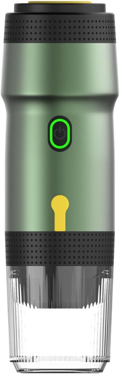 Portable Capsule Coffee Maker 60Ml Electric Cordless Espresso Maker Fast Heating Electric Coffee Maker for Camping Travel Hiking Office. (with USB + Car Charger)D