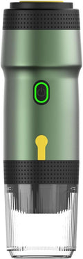 Portable Capsule Coffee Maker 60Ml Electric Cordless Espresso Maker Fast Heating Electric Coffee Maker for Camping Travel Hiking Office. (with USB + Car Charger)D