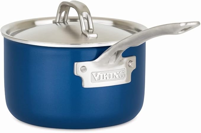 Viking Culinary Multi-Ply Color 2-Ply Cookware Set 11 piece Includes Stainless Steel Lids Dishwasher Oven Safe Works on All Cooktops including Induction