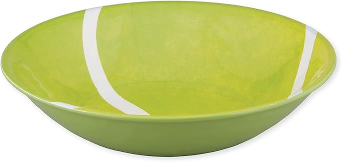 UPware 12 Piece Tennis Melamine Dinnerware Sets Outdoor Dishes Set Plates and Bowls Sets Service for 4 Rreen