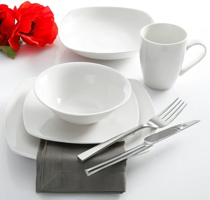 30-Piece Dinnerware Set Plate Bowl Water Cup Bowl Dish Household Round Dish Set