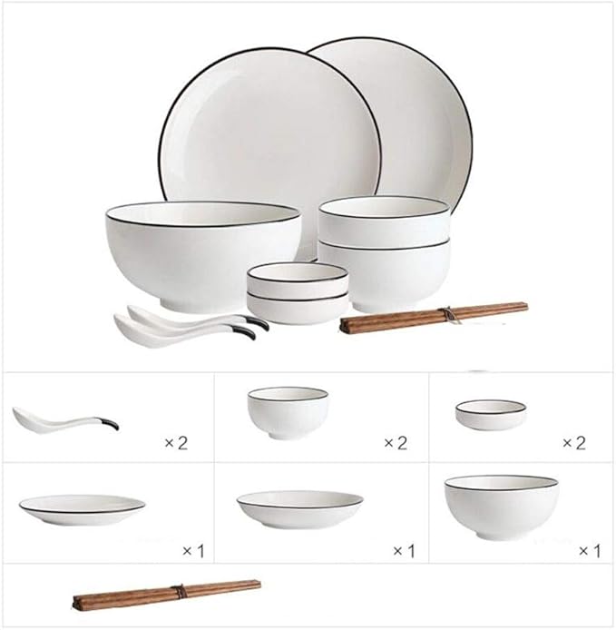 Elegant Dinnerware Set Dinner Plates Bowls Set Reactive Glaze Dinnerware Set Plates Dishes Bowls Gift Idea For Any OccasionA