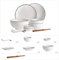 Elegant Dinnerware Set Dinner Plates Bowls Set Reactive Glaze Dinnerware Set Plates Dishes Bowls Gift Idea For Any OccasionA