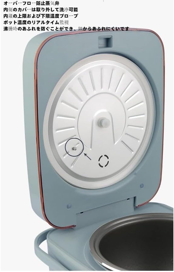 Multi-function rice cooker 3L Multi-function microcomputer rice cooker Even heating and one-click timer 110V (B) (A)