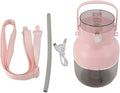 Smoothie Blender 500ml Personal Mixer USB Leakproof Cup with Shoulder Strap for Sports Outdoors Multifunctional Pink