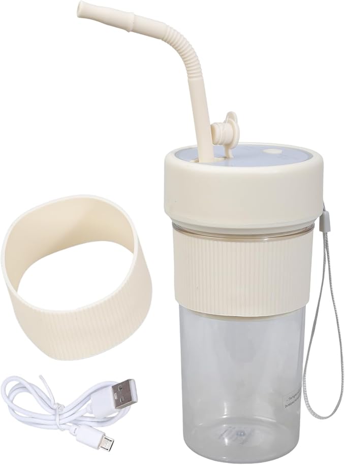 Small Portable Blender With Straw Electric Juicer Fruit Mixers Rechargeable Blender Small Juicer For Indoor Outdoor Portable Mixer