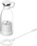 Electric Portable Juicer Cup 380Ml Home Wireless Charging Outdoor Portable Electric Juicer Cup Mini Fruit Mixer BottleWhite