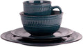 Dinnerware Set 16 Pieces - Teal (Teal)