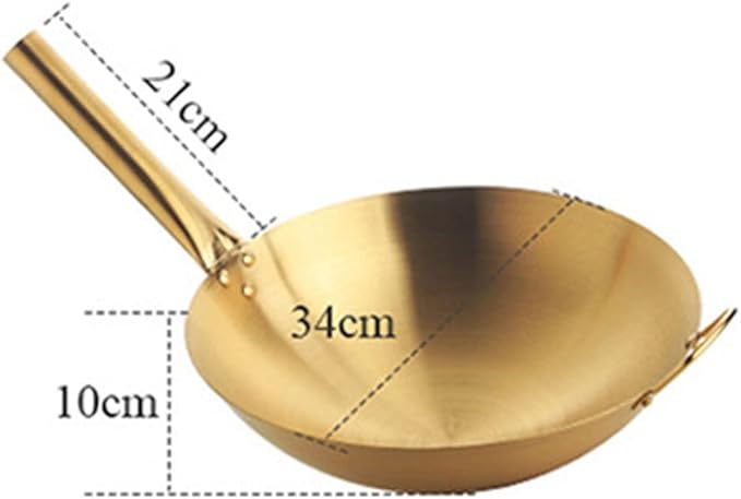 Soup Pot Pans Stainless Steel Cooking Wok Frying Pans with Handle Frying Cookware Set Metal Pot Cover Kitchen Utensils Pans