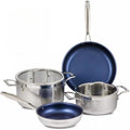 For 6Piece Stainless Steel Cookware Set. Hammered Finish. TriPly