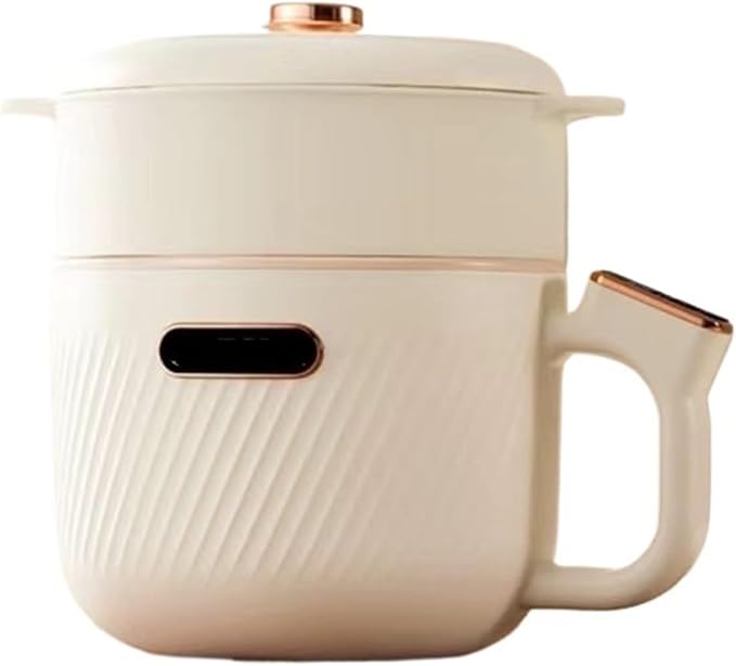 GRFIT Multifunctional Electric Rice Cooker Dormitory and Home Cooking Suitable for Noodles Steaming and Hot Pot (Color : White steamer style) jinyi2016SHOP-1998