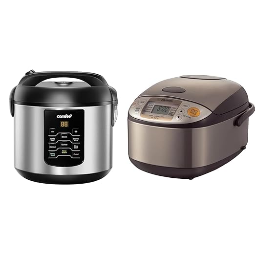 COMFEE' 2QT Multi Cooker and Zojirushi 5.5 Cup Micom Rice Cooker Bundle