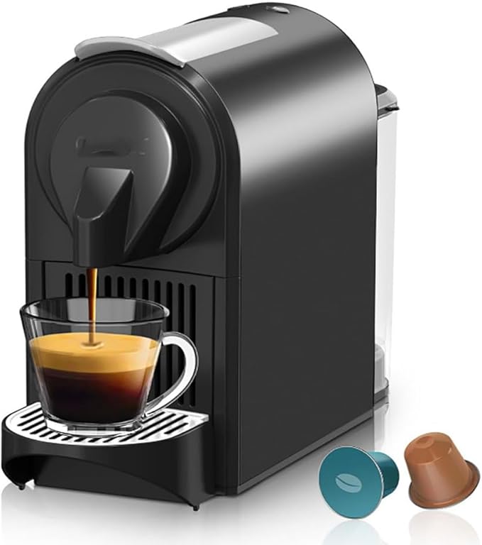 Coffee Machine Espresso Machine Suitable for 99% Of Capsules 800ml Removable Water Tank Domestic Fully Automatic Compact Grinder and Capsule Maker