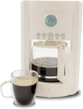 WILLOW Eco Series 12 Cup Drip Coffee Maker 24 HR Programmable Coffee Maker with Glass Coffee Pot Removable Filter Basket Keep Warm Function &amp Auto Shut-off Coffee Machine with Digital Display