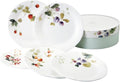 Narumi 96010-21901P Lucy Garden Assorted Plate Set Diameter 6.7 inches (17 cm) Set of 5 Microwave Warm Dishwasher Safe