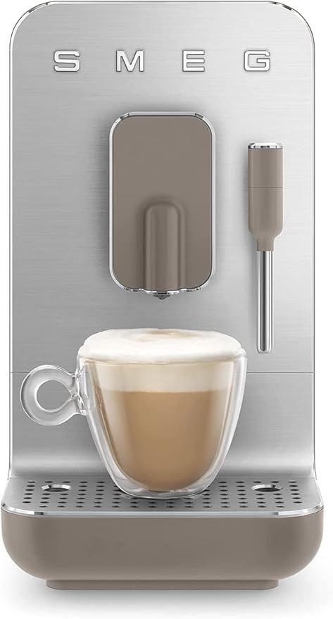 SMEF Fully Automatic Coffee Machine with Grinder and Steam Wand BCC02TPMUS Taupe