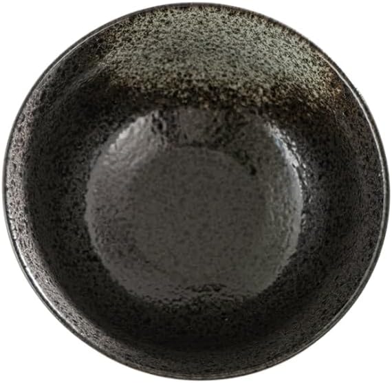 Ebros Gift Artistic Charcoal Grey Tone Hakumu Porcelain Collection Dinnerware Serveware Kitchenware Set Asian Japanese Restaurant Supply (Pack Of 5 Medium Soup Salad Rice Bowls 24oz)