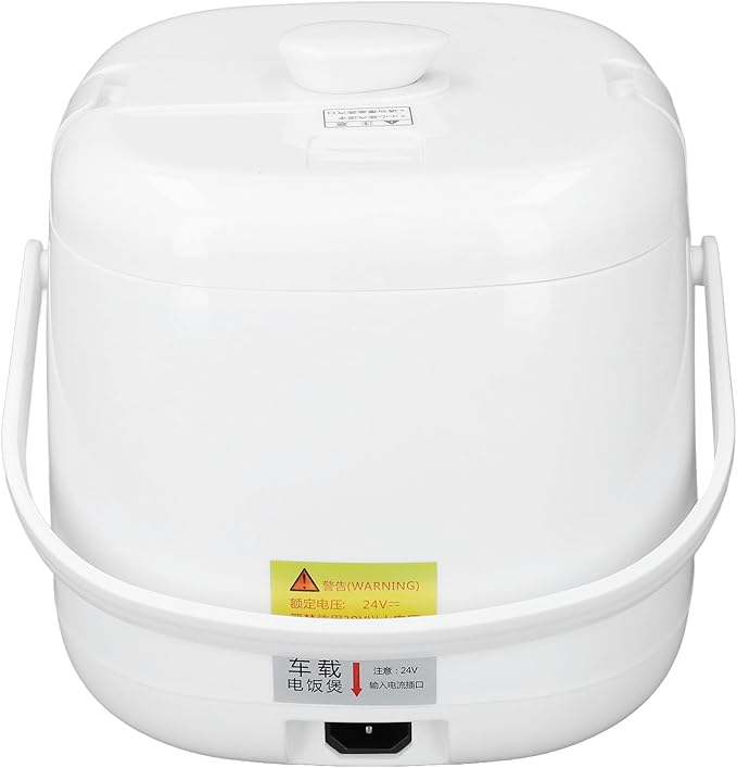 Car Rice Cooker 12V Rice Cooker 2L 12V Fast Cooking Anti Stick Insulation Reservation Function Good Sealing Car Rice Cooker Mini Rice Cooker Car with Steam Plate for Travel