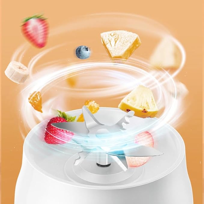 Portable Blender Fruit Mixer Multi-Functional Juicer Cordless USB Rechargeable Smoothies protein shakes crush ice frozen fruits nuts.