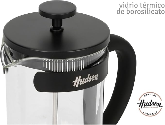 HUDSON French Press Coffee and Tea Maker 9 cups black