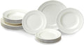 Villeroy &amp Boch Manoir Collection 18-Piece Dinnerware Set Plates &amp Bowls Premium Porcelain Made in Germany Dishwasher &amp Microwave Safe Rich Creamy White