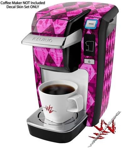 Decal Style Vinyl Skin compatible with Keurig K10 / K15 Mini Plus Coffee Makers Pink Diamond (COFFEE MAKER NOT INCLUDED)
