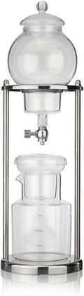 Coffee Carafe Drip Coffee Machine Espresso Cold Drink Machine Coffee Pot Ice Drip Pot Reusable Glass Filter Percolator Tool Convenient(Silvery 600ml)