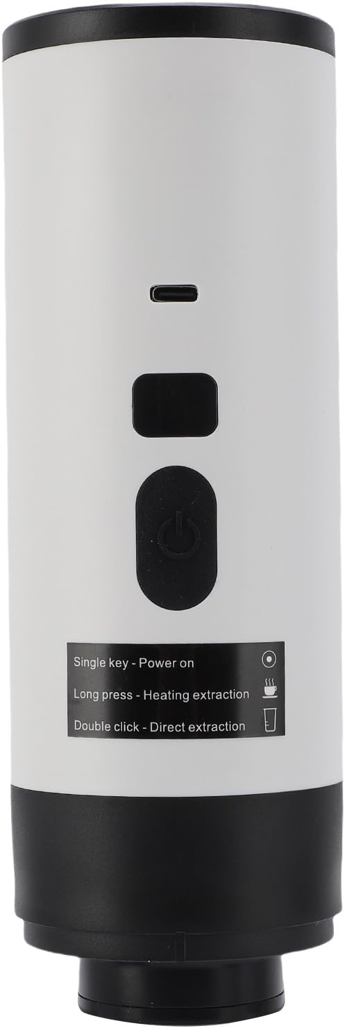 CHICIRIS Portable Capsule Coffee Maker 72W Automatic Cordless Small Electric Coffee Machine with USB Charging for Home Outdoor Travel Car Use
