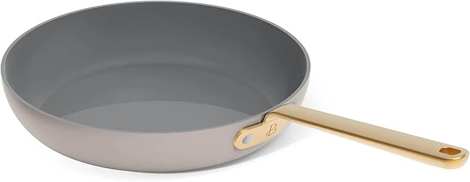 Nonstick Ceramic Cookware Set (12 Piece) Pots Frying Pans Lids and Kitchen Storage Oven Safe Pan Set &amp Compatible with All Stovetops - (Porcini Taupe)