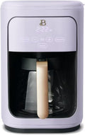 Programmable 14-Cup Drip Coffee Maker with Touch-Activated Display and Reusable Filter for Hot Coffee Brewing