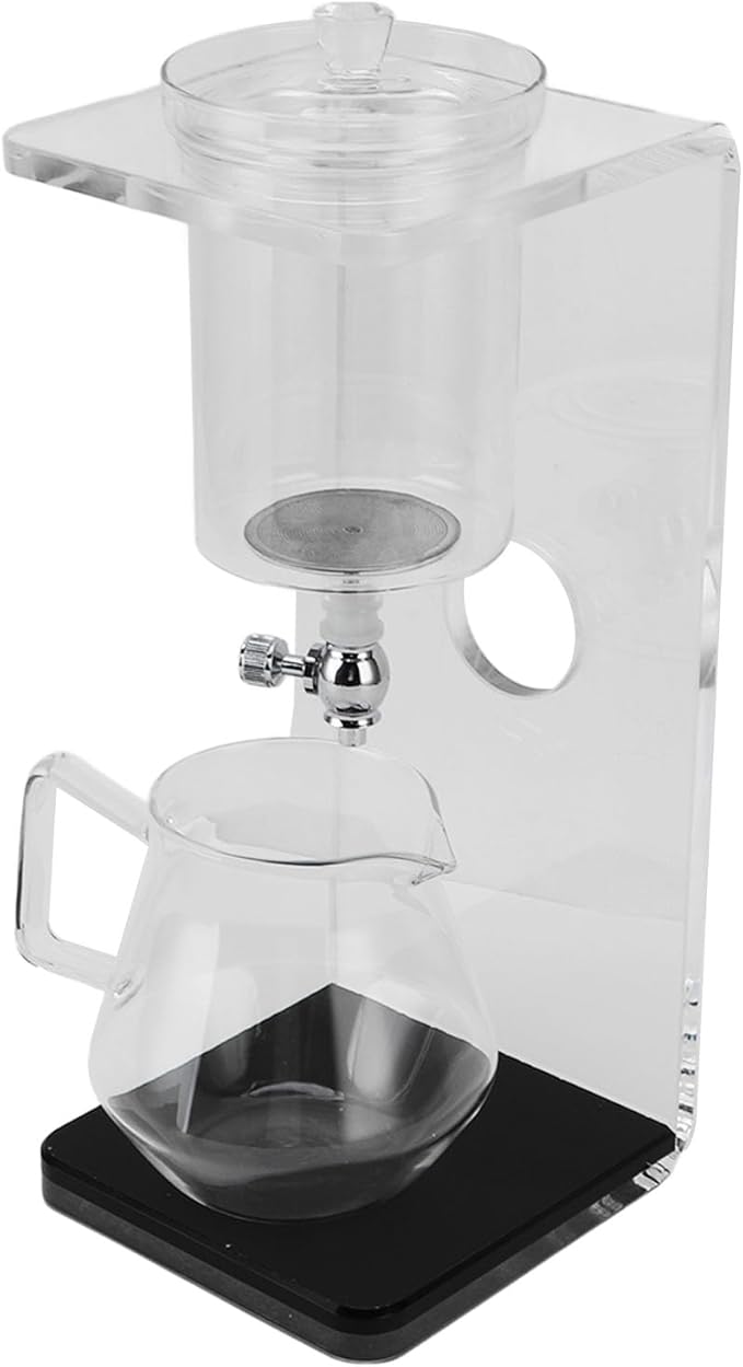 Generic Cold Brew Dripper Portable Glass Green Tea Drip Tower Cold Drip Coffee Maker Teapot Water Separation Enchanti Infuser Pot for Home Office