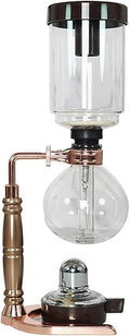 Siphon Coffee Maker - Unique Rose Gold Glass Pot Set for Home Brewing Small Size(Small)