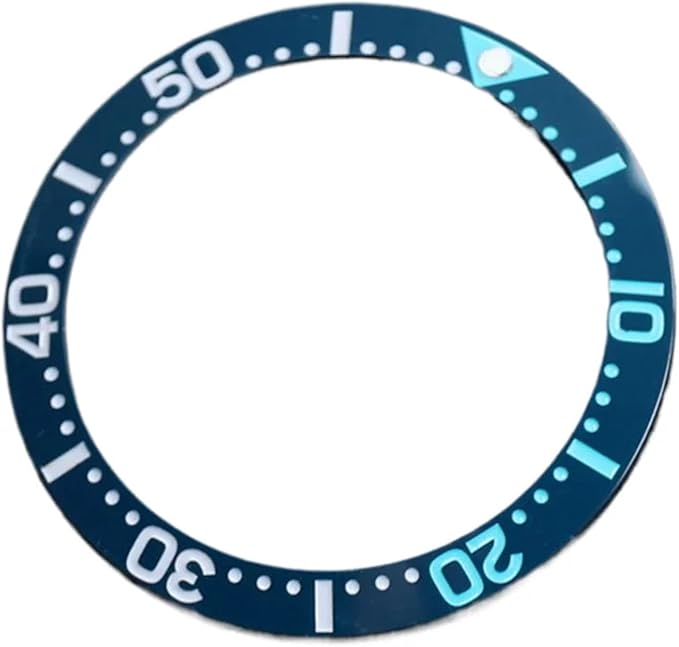 38mm Seawater Blue Ceramic Bezel Insert for 40mm Watch for Case Seamaster 600m Diving Scale Ring for Skx007 Seik Mods