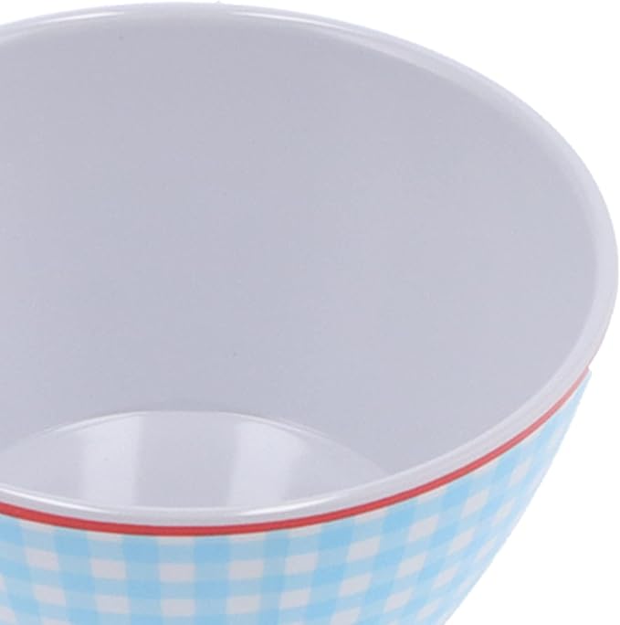 12Pcs Set Dinnerware Set Household Dinnerware Light Blue Grid Cup Bowl PlateHome Supplies for Home Kitchen Restaurant