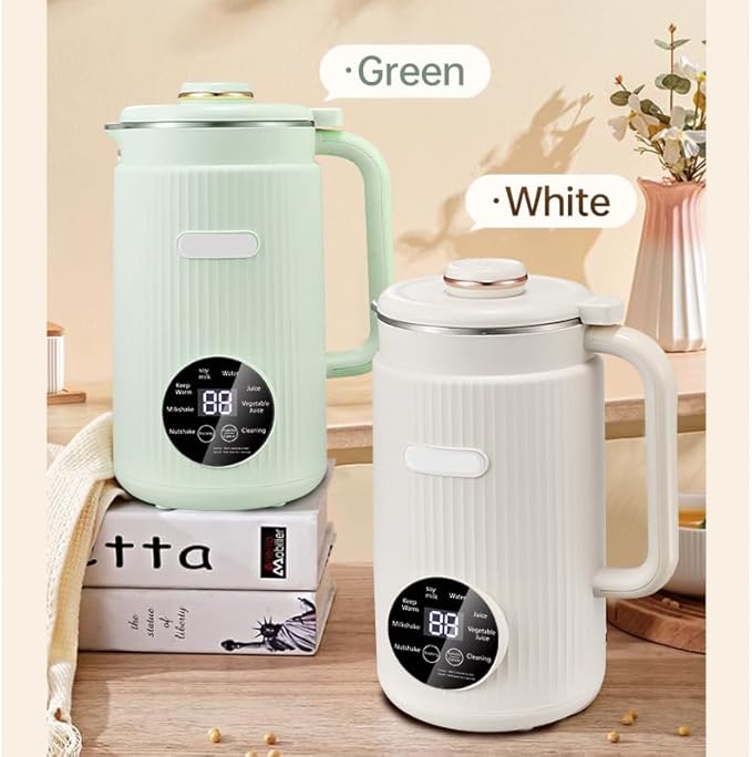 Automatic Nut Milk Maker 42 oz(1200ml) Homemade Almond Oat Soy Plant-Based Milk and Dairy Free Beverages Large Soy Milk Maker Machine with Delay Start/Self Clean White