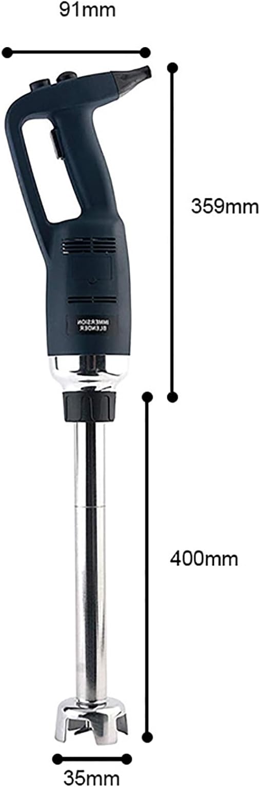 500W Powerful Hand Blender - Adjustable 4000-16000 RPM Electric Stick Blender with 304 Food-Grade Stainless Steel Splash-Proof Design for Smoothies Soup and Vegetables