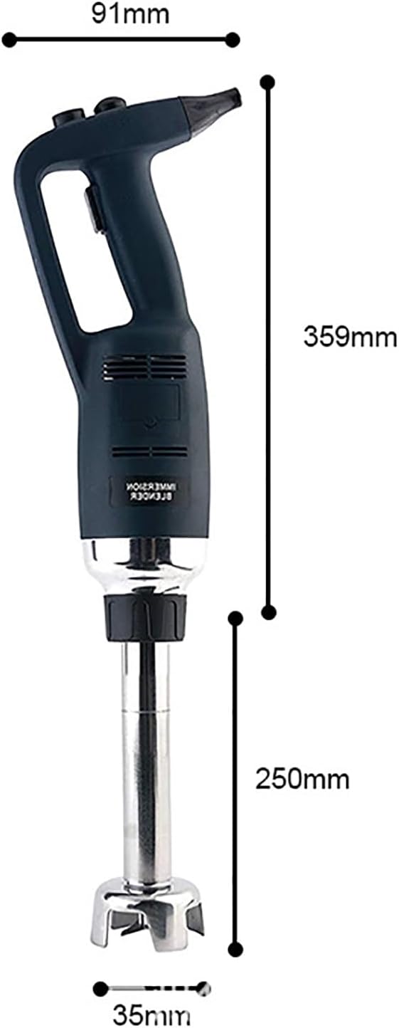 500W Immersion Blender Adjustable Speed 4000-16000RPM 304 Stainless Steel Splash-Proof Design Ideal for Soups Sauces and Vegetables - Powerful Handheld Mixer