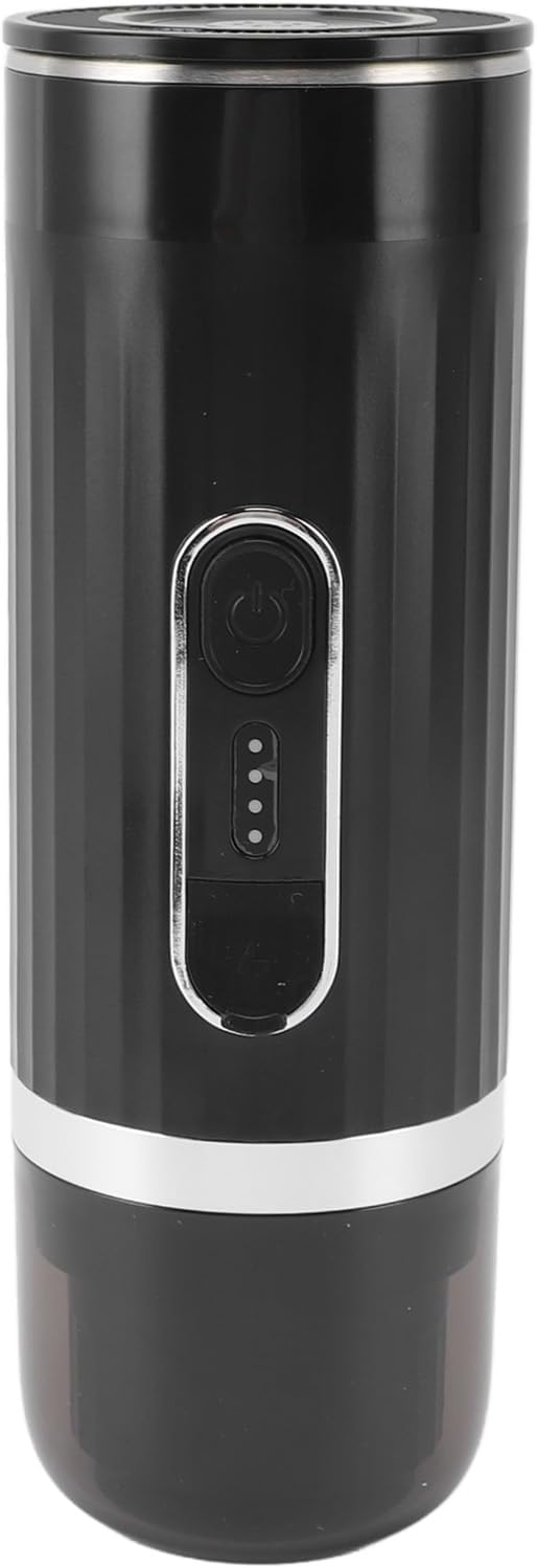 HEEPDD Portable Self Heating Electric Coffee Maker Coffee Machines Rechargeable Travel Machine with 15 Bar Pressure for RV Hiking Camping Office Use Portable Self Heating
