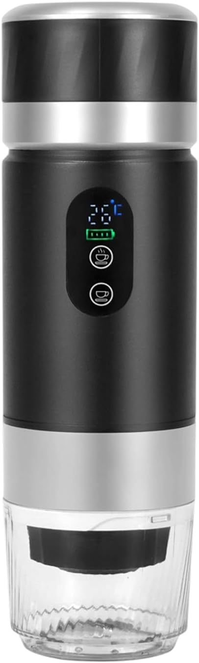 Mobile Coffee Maker 3x2500mAh Removable Batteries 20Bar Extraction Double Brewing Modes Security Security Medication Coffee Machine