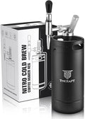 TMCRAFT 128oz Nitro Cold Brew Coffee Maker Home Brew Coffee Keg with Stainless Steel Stout Creamer Faucet &amp Pressure Relieving Valve