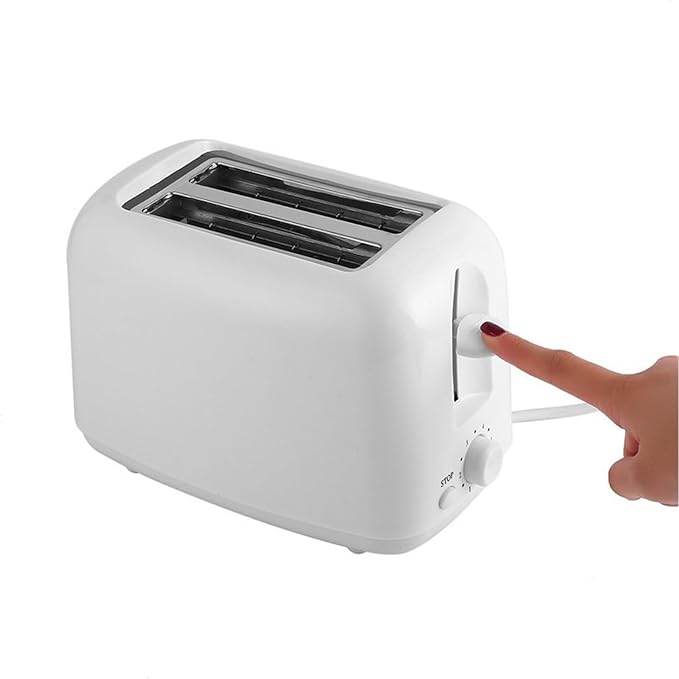 2- Slice Digital Toaster Pop-up Stainless Steel Extra-wide Bagel Slot Defrost Reheat Cancel Function Removable Crumb Tray