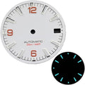 Quality Sea 600m Style Watch Dial with C3 for Bgw9 Green Blue Luminous for Nh35 Nh36 Mechanical Movement for Skx007 Case 28.5mm Dial(2)