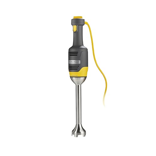 Hamilton Beach Commercial HMI009 BigRig Compact Immersion Blender with 9 Inch Shaft Up to 3 Gallons Capacity Variable Speed Easy to Use NSF Certified