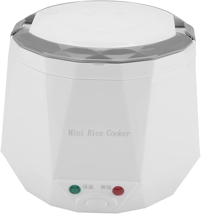 1.6 Liter Truck Rice Cooker Portable Food Steamer Portable Rice Cooker 24V 140W Electric Food Steamer Hot Rice Anytime For Truckers (white)