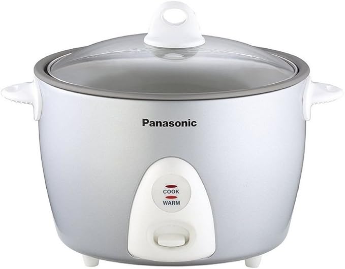 Panasonic SR-G10FGL Rice Steamer and Multi-Cooker 5.5 cups (Uncooked) 11-Cups One-Step Automatic Cooking Silver 5.5 Cups uncooked/11 Cups cooked