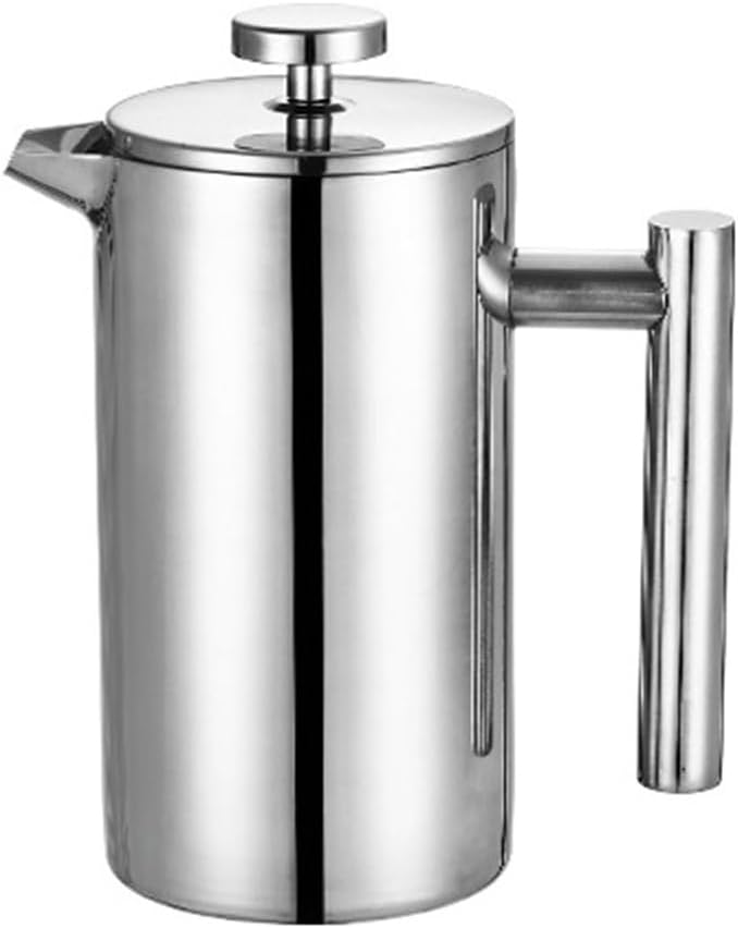 French Presses 304 Stainless Steels Double Walled Insulated Thermal Coffee Maker Handle Baristas Accessories Double Walled Insulated Coffee Pots