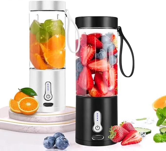 530ML Electric Juicer Portable Smoothie Blender USB Rechargeable Food Processor Fruit Mixer Mini Juicer Blender Cup A