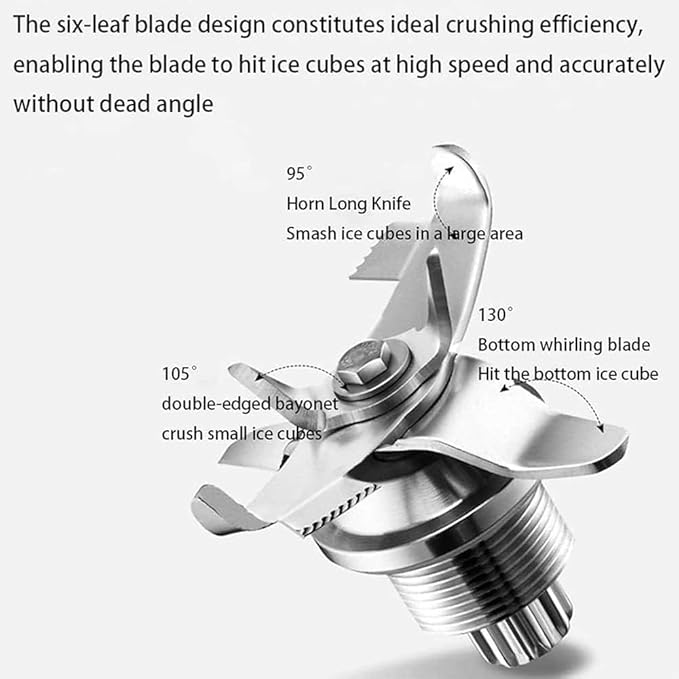 Commercial Blender Smoothie Maker2L Electric Stand Mixer Blade Ice Crusher with Sound Enclosure5 PresetsSilent Broken Wall Cooking Machinefor Smoothie Fruits