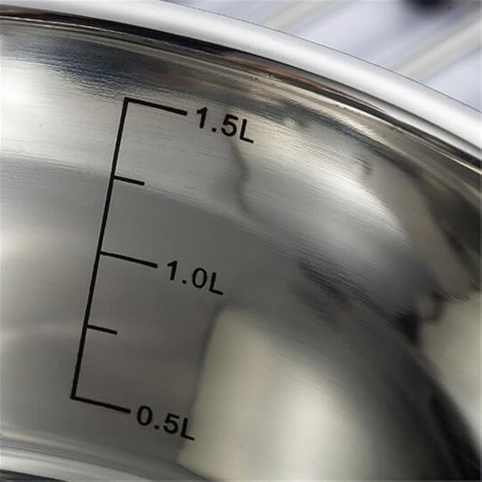 Pots and Pans Sets Frying PanCookware Set Soup Pot Stainless Steel Stew Cooking Pots Cooker Casserole Kitchen Saucepan Double Boiler Steamer